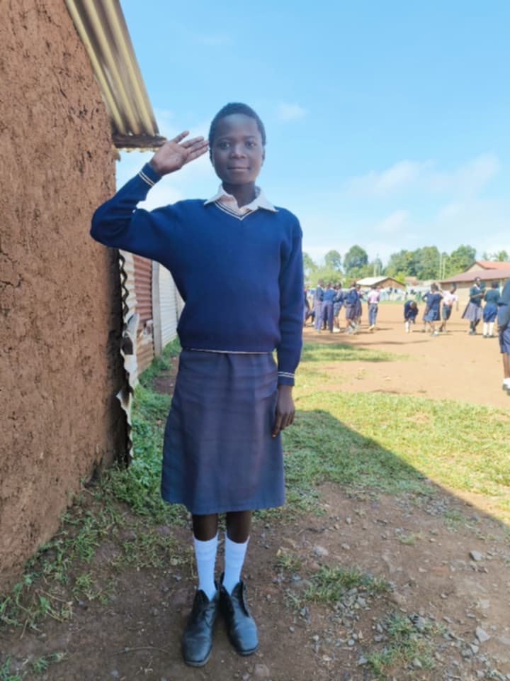 Naomi Campbell Wekesa 12 years old